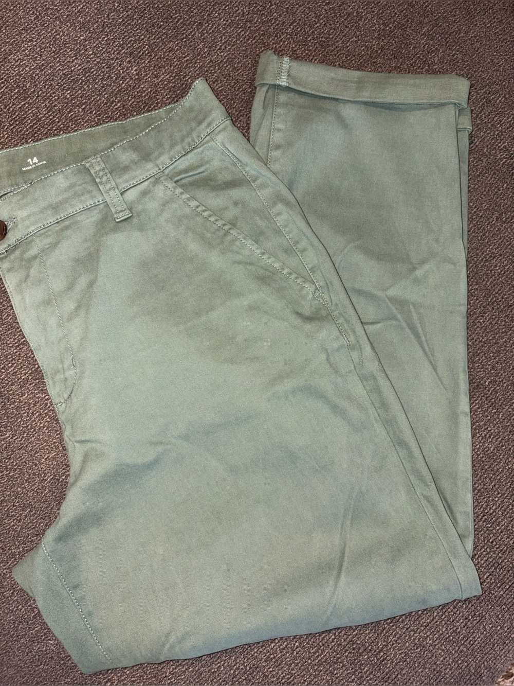St. John's Bay Olive Green Chino Pants